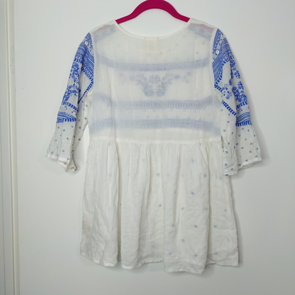 Anthropologie Mermaid Tunic Boho Top Blouse Tee B - Picture 4 of 11